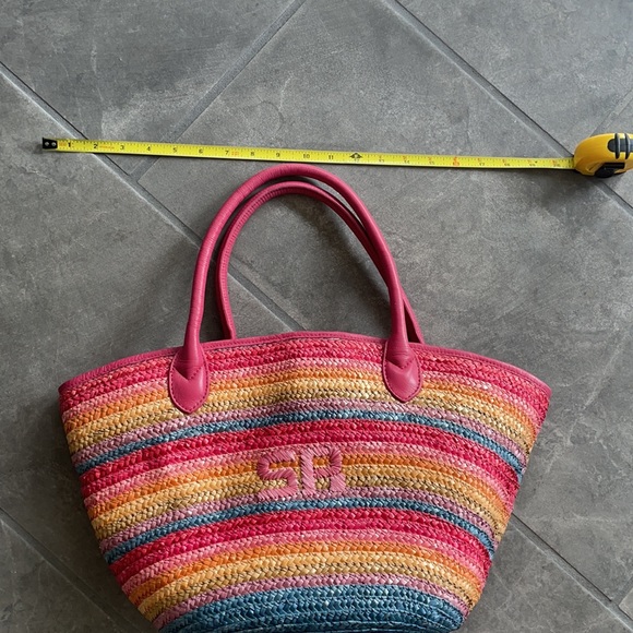 Sonya Rykiel straw beach basket pink - Picture 9 of 10